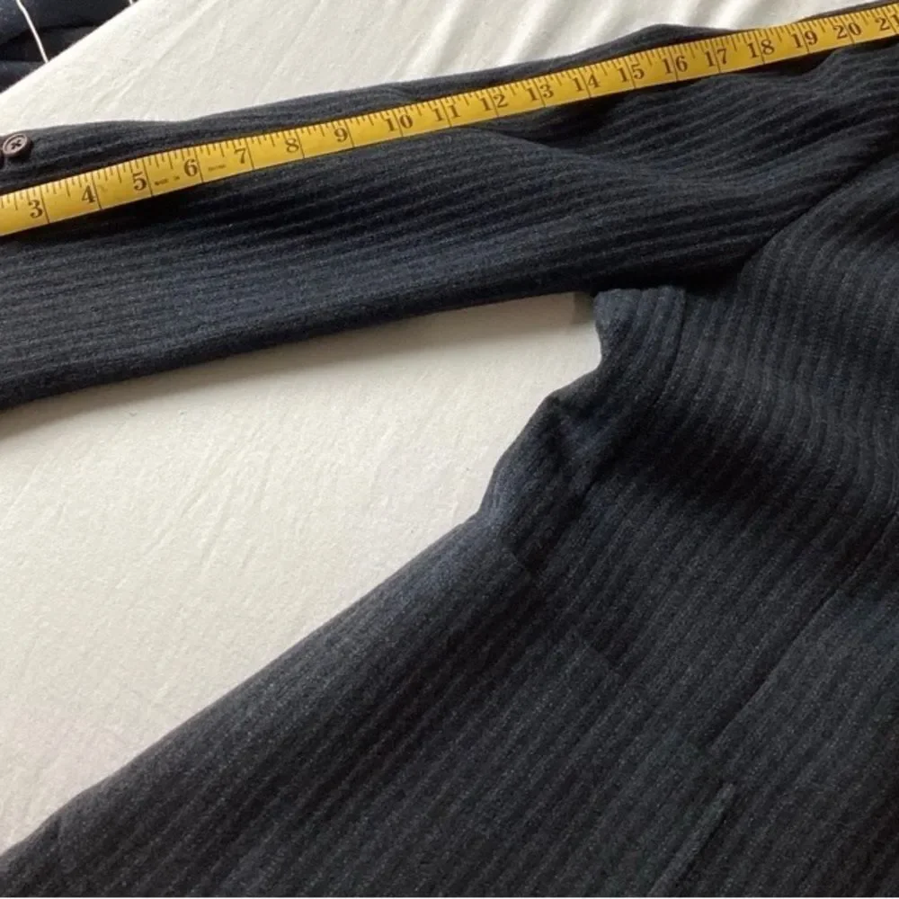 Kroon Sports Coat Jacket Men’s Color Blue Size 40R Black Stripes Three button - Picture 5 of 12